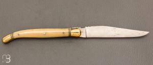   Couteau Laguiole 13 cm Hors concours par Calmels - Corne Blonde