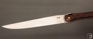    Couteau  "  Laguiole 18 cm " fait main par Jérôme Latreille - Ironwood et 14c28N