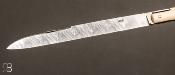 Couteau "Laguiole Droit" 17 cm lame damas de Robert Beillonnet