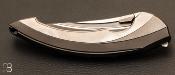   Couteau  "  Lamella " Dark Gray Titanium handle par Rike Knife - First Run 100 exemplaires