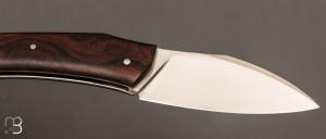    Couteau " Lardon  " custom par Frédéric Augé - Bois de fer et RWL-34