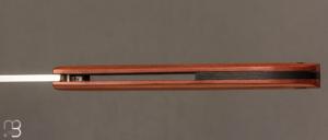  Couteau " Le 26 " par MTBlades Benjamin Thuillier - Paperstone marron et lame en 14C28