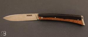 Couteau Le "750" Ebène avec aubier par Goyon Chazeau