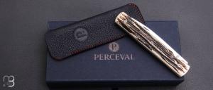  Couteau " Le Français " série limitée os cerfé par Perceval - N°06/09