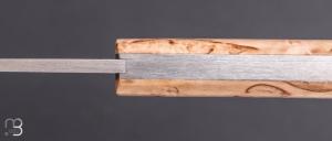  Couteau " Le Gone " mid-tech design d'Eric Depeyre  - Bouleau et 12C27 