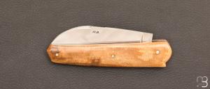 Couteau  "  Le Gros " de Robert Beillonnet - Mammouth et damasteel