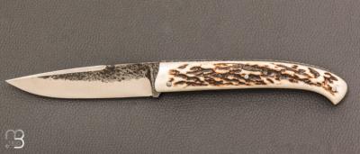    Couteau " Le Nayrac " de Jérôme Lamic - Bois de cerf