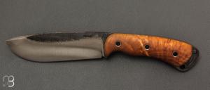  Couteau " Le Retord " fixe par Fr�d�ric Maschio - Bouleau