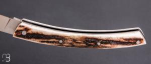   Couteau Le Thiers 11CM par Cognet -  Bois de cerf Sambar