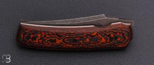   Couteau  " Liner-lock " custom par Guy Poggetti - Fatcarbon® et elmax