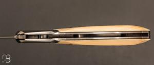   Couteau  " Lock-Back  " par Honoré Vilain - Ivoire de mammouth et RWL34