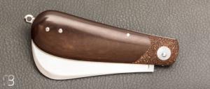    Couteau " London " pliant fait main par Bastien Toubhans - Atelier Beau Merle - Micarta et RWL34