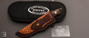  Couteau "Loveless 5'' Drop Point" par Shaun Bruwer - Micarta et N690