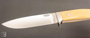    Couteau " Loveless 5'' Drop Point " par Shaun Bruwer - Micarta Westinghouse et N690