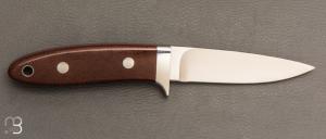   Couteau " Loveless Lamb Handled Bird " par Shaun Bruwer - Westinghouse micarta et RWL34