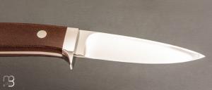   Couteau " Loveless Lamb Handled Bird " par Shaun Bruwer - Westinghouse micarta et RWL34