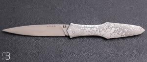    Couteau " Magna Pinna " fait main par Laraud Blade  - Acier "Pshit wash" et 14C28