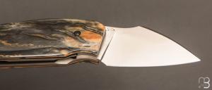    Couteau " Mahousse " custom par Christophe Arbogast - Ivoire de mammouth et RWL34