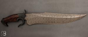    Couteau " Mercury - Mosaic Damascus Fighter " custom de Claudio Sobral & Ariel Sobral - CAS Knives