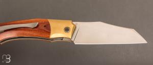 Couteau  "  custom " Micarta et lame en RWL34 de Berthelemy Gabriel - La Forge Agab