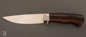 Couteau " droit custom " par Milan Mozolic - ébène et W5