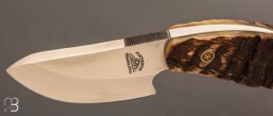   Couteau " Mini skinner " par Pete Forthofer - Corne de bélier