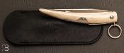 Couteau Mongin Cornillon 12 cm bois de cerf poli par J. Mongin