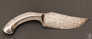   Couteau " Monolithic " damas par Oliver Goldschmidt