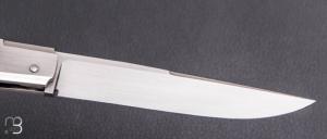    Couteau " custom " par Vincent Lafaye - Nacre blanche et RWL34