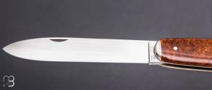  Couteau "Navette 1 pièce cran d'arrêt" de collection par Adrien Vautrin - Micarta