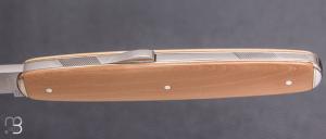   Couteau " Navette 1 pièce cran d'arrêt " de collection par Adrien Vautrin - Mammouth