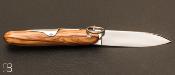 Couteau de poche Navette Olivier 12cm par Mongin