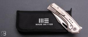   Couteau " Nefaris WE22040F-2 " WE KNIFE - Titane et Fibre de carbone