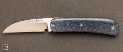 Couteau Liner-Lock de Andréa Paini - Micarta Jeans