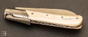 Couteau " Palanquille " ivoire de phacochère et RWL34 par Glenn Guillou