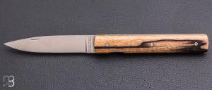   Couteau Perceval Le Français ébène blanc