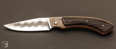 Couteau de poche Piémontais "Sionvillois" de Sylvain Petit - Les Couteaux du Mitou