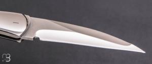    Couteau " Pissutu " par Charles Bennica - Inlays en nacre noire