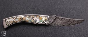   Couteau "Pointix lock back" custom de Florent Dall'ava - L'atelier Dall'ava