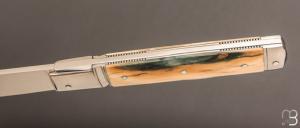   Couteau " Pradel 2 pièces " par Erwann Aubriet - Ivoire de mammouth et 14c28N