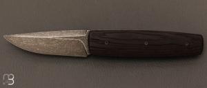  Couteau " Puukko " pliant Wengue bross des Forges d'Haraldr