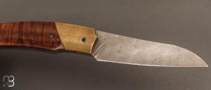    Couteau " Racer " custom par Arnaud Dallier - Gidgee et damas