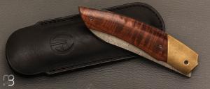    Couteau " Racer " custom par Arnaud Dallier - Gidgee et damas