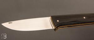  Couteau " Riverside " custom par Samuel Guichard - G10 noir
