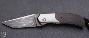   Couteau " Rocket " custom de Stéphane Sagric - Fibre de carbone et Zirconium