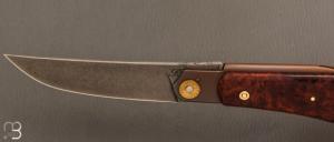    Couteau " Ronin piémontais " par Tony Ruot - Bruyère et C130