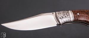    Couteau " Ryan's  " custom par Raphaël Durand - Kevlar "Thunderstrike" et RWL-34