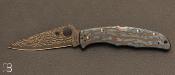 Couteau SPYDERCO Endura Titanium Damascus Custom