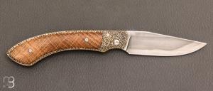 Couteau  "  Sionvillois " de poche de Sylvain Petit - Les Couteaux du Mitou