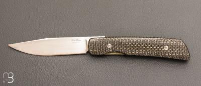    Couteau " Slimvubu " par Des Horn - Fibre de carbone et Nitrobe 77